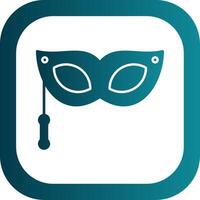 Eye Mask Glyph Gradient Round Corner Icon vector