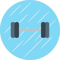 Weightlifting Flat Blue Circle Icon vector