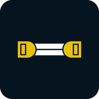 Chest Expander Glyph Two Color Icon vector