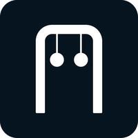 Gymnastic Rings Glyph Two Color Icon vector