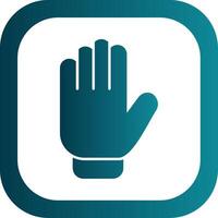 Gloves Glyph Gradient Round Corner Icon vector