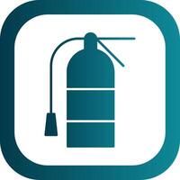 Extinguisher Glyph Gradient Round Corner Icon vector