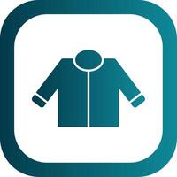 Driver Jacket Glyph Gradient Round Corner Icon vector
