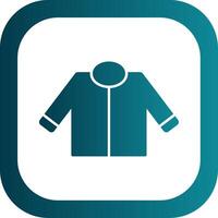 Driver Jacket Glyph Gradient Round Corner Icon vector