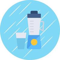 Juicer Flat Blue Circle Icon vector