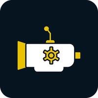 Gearbox Glyph Two Color Icon vector