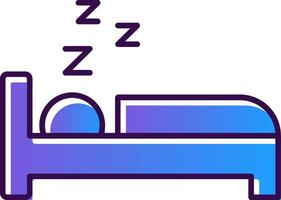 Sleep Gradient Filled Icon vector