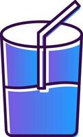 Drink Gradient Filled Icon vector