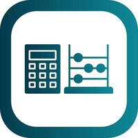 Abacus Glyph Gradient Round Corner Icon vector