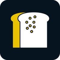 Toast Glyph Two Color Icon vector