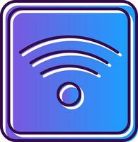 Wifi Gradient Filled Icon vector