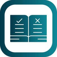 Guidelines Glyph Gradient Round Corner Icon vector