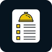Menu Glyph Two Color Icon vector