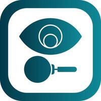 Vision Glyph Gradient Round Corner Icon vector