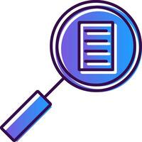 Audit Gradient Filled Icon vector