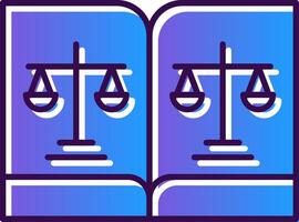 Rules Gradient Filled Icon vector