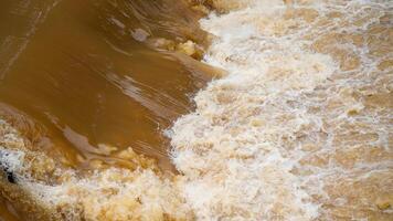 It looks close to the diversion of murky water that flows rapidly beyond the boundary dam. photo