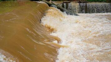 It looks close to the diversion of murky water that flows rapidly beyond the boundary dam. photo