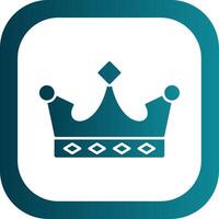 King Glyph Gradient Round Corner Icon vector