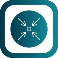 Minimize Glyph Gradient Round Corner Icon vector