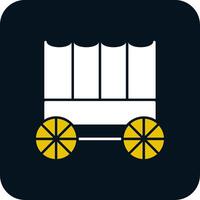 Carriage Glyph Two Color Icon vector