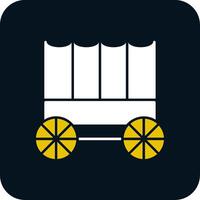 Carriage Glyph Two Color Icon vector