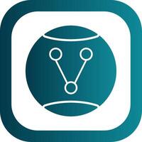 Share Option Glyph Gradient Round Corner Icon vector