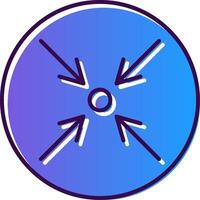 Minimize Gradient Filled Icon vector