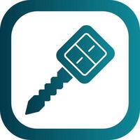 Car Key Glyph Gradient Round Corner Icon vector