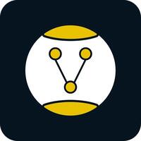 Share Option Glyph Two Color Icon vector