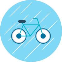 Bicycle Flat Blue Circle Icon vector