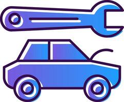 Body Repair Gradient Filled Icon vector