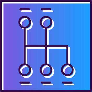 Shift Gradient Filled Icon vector