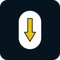 Scroll Down Glyph Two Color Icon vector