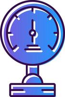 Pressure Meter Gradient Filled Icon vector