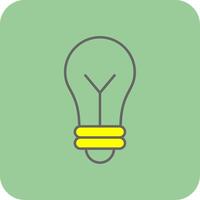 Idea Filled Yellow Icon vector