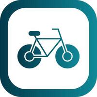 Bicycle Glyph Gradient Round Corner Icon vector