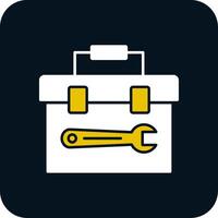 Toolbox Glyph Two Color Icon vector