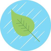 Leaf Flat Blue Circle Icon vector