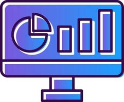 Dashboard Gradient Filled Icon vector