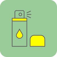 Spray Filled Yellow Icon vector