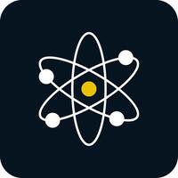 Nuclear Glyph Two Color Icon vector