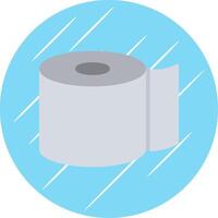 Toilet Paper Flat Blue Circle Icon vector