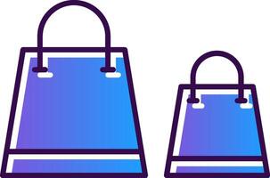 Bags Gradient Filled Icon vector