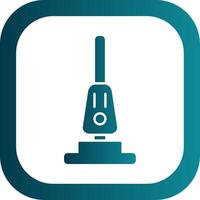 Vacuum Cleaner Glyph Gradient Round Corner Icon vector