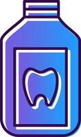 Mouthwash Gradient Filled Icon vector