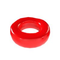 a red rubber ring on a transparent background png