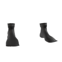 a pair of black socks on a transparent background png