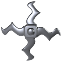 ein Metall Spinnen zappeln Spinner auf ein transparent Hintergrund png