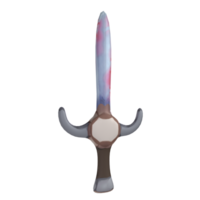 a sword with a purple and pink design png